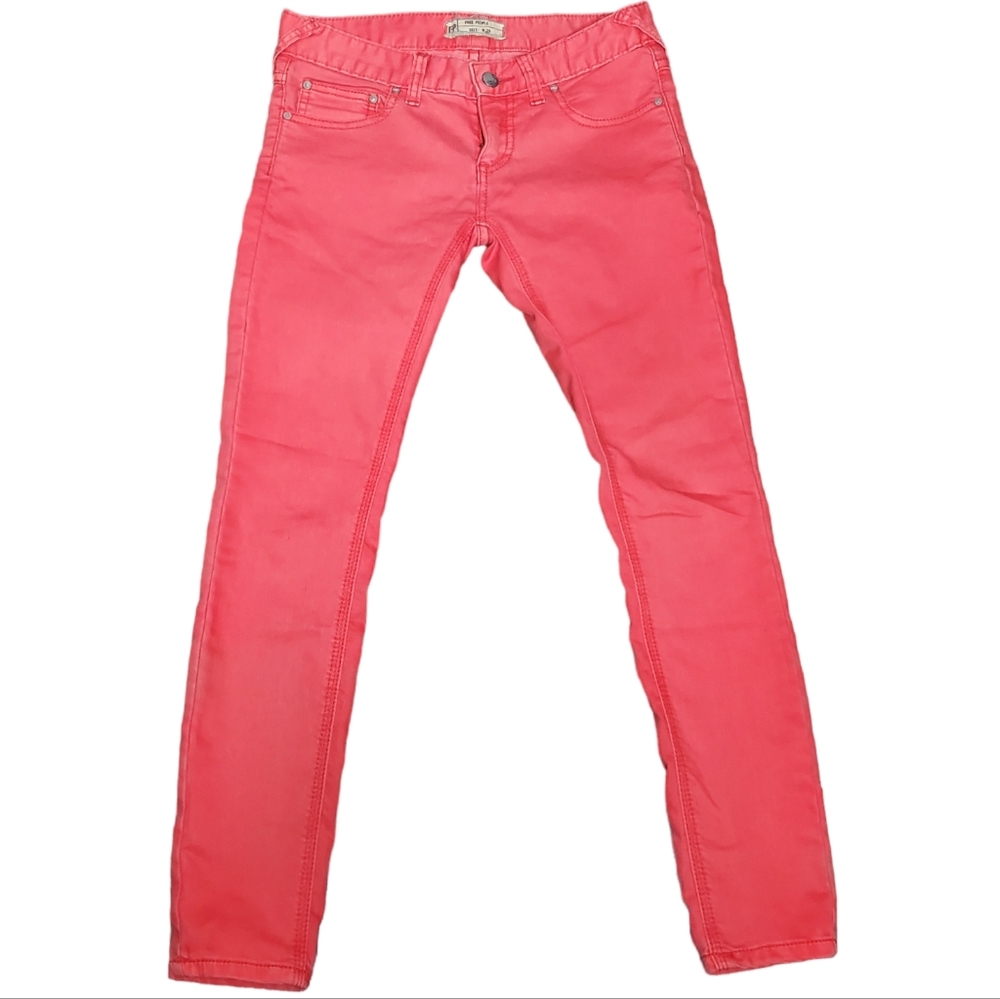 Free people orange jeans Size W 25